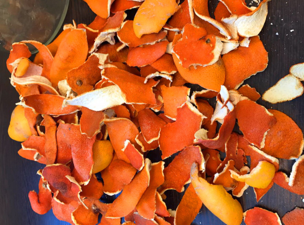мандариновые и апельсиновые корки для ликера куантро