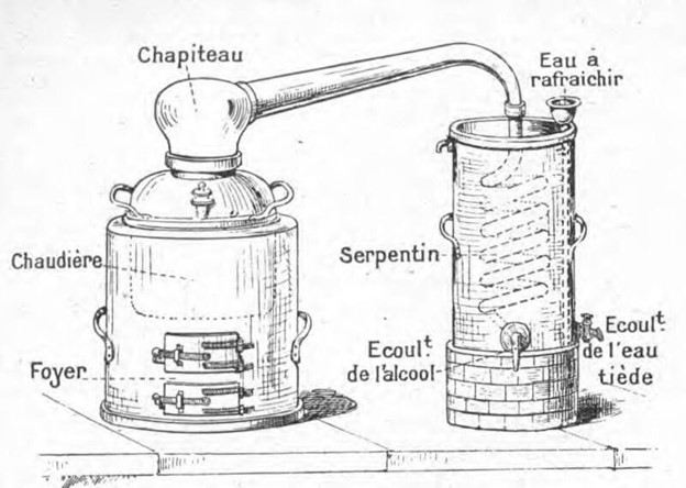 Устройство классического шарантского аламбика