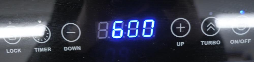Устанавливаем мощность 600 Вт на индукционной плите