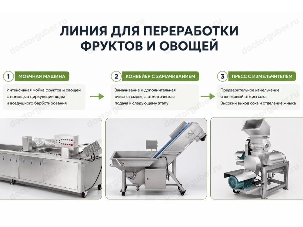 Линия переработки продуктов