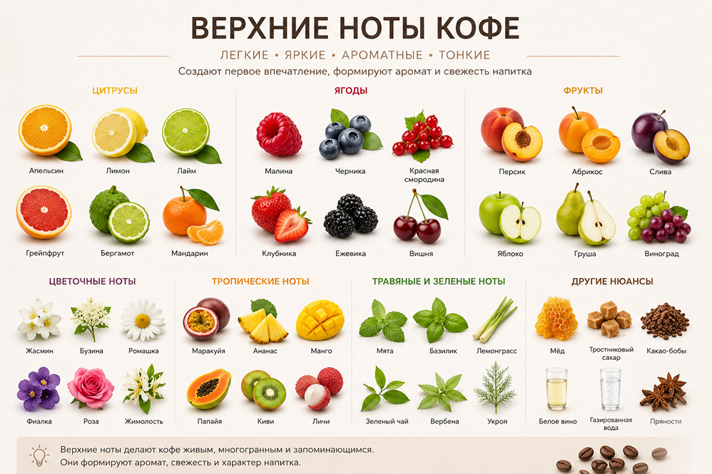 Верхние ноты кофе