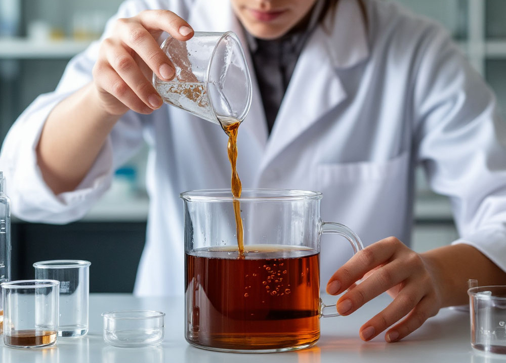 Купажирование безалкогольной основы виски и ароматного экстракта