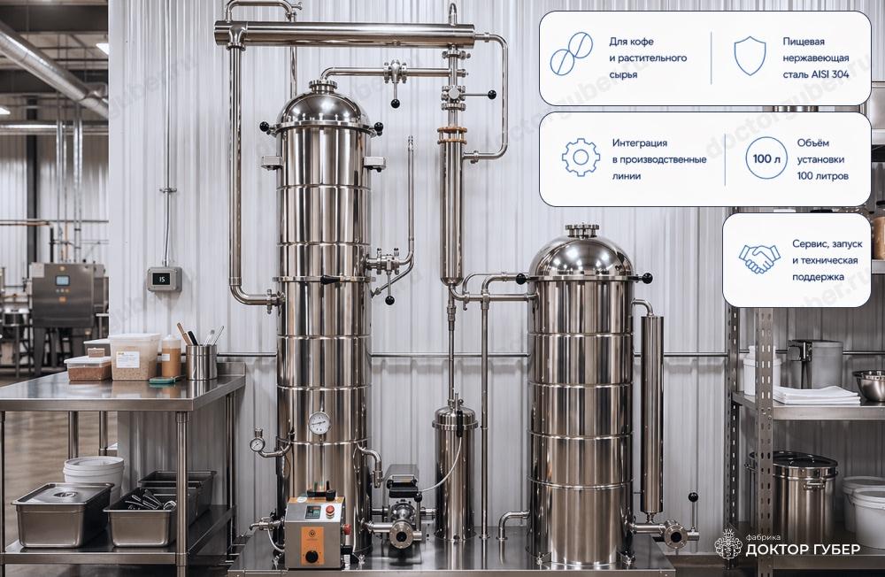 Установка для вакуумной экстракции кофе Доктор Губер