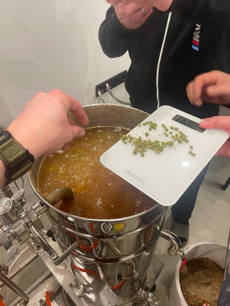Кипятим сусло с хмелем