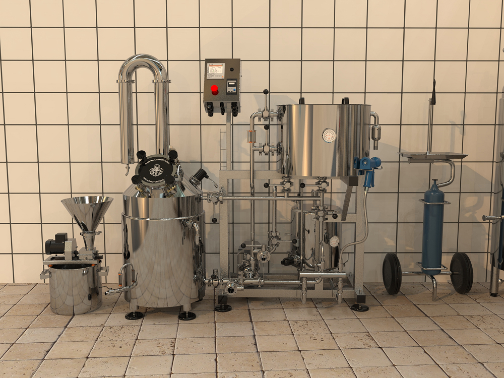 Пивоварня Миджет 50 л с фильтр-чаном и бойлером