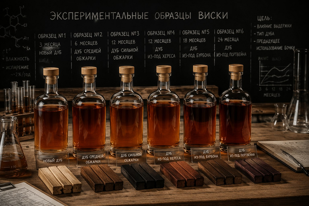 В станции ускоренной выдержки могут использоваться разные типы дубовой клепки