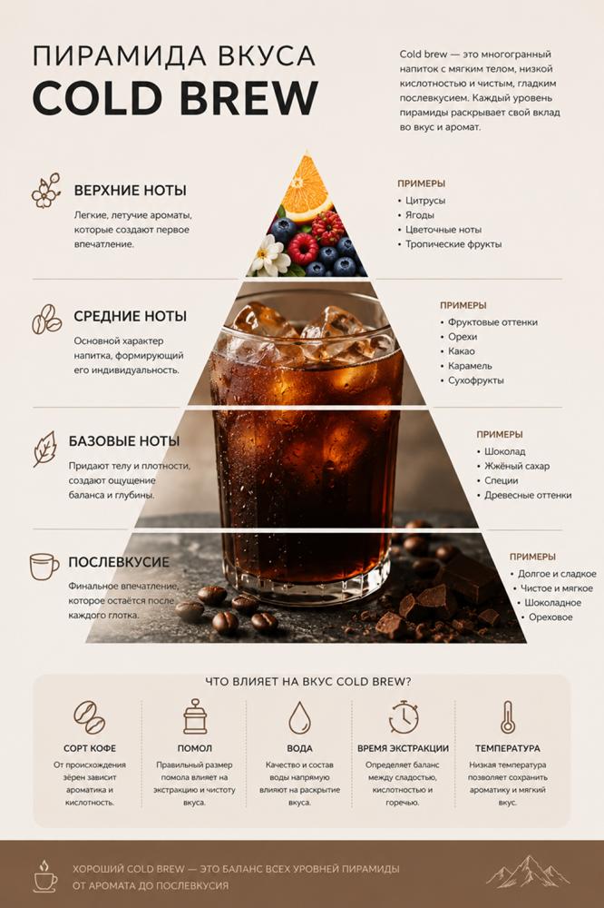 Пирамида вкуса колд брю