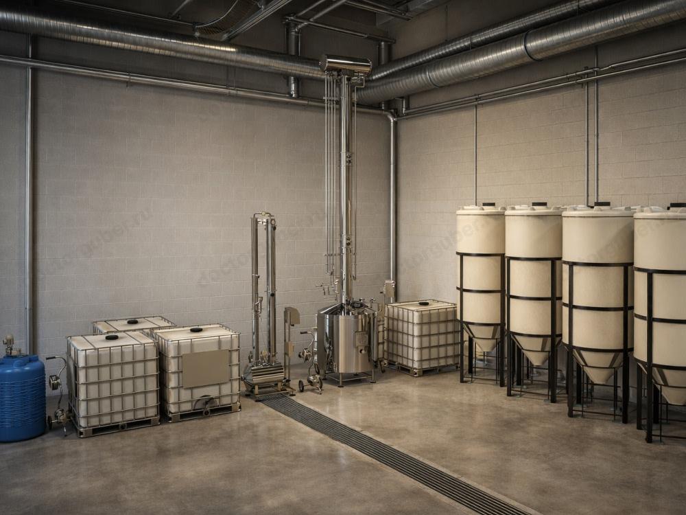 Спиртзавод для переработки сахарной браги