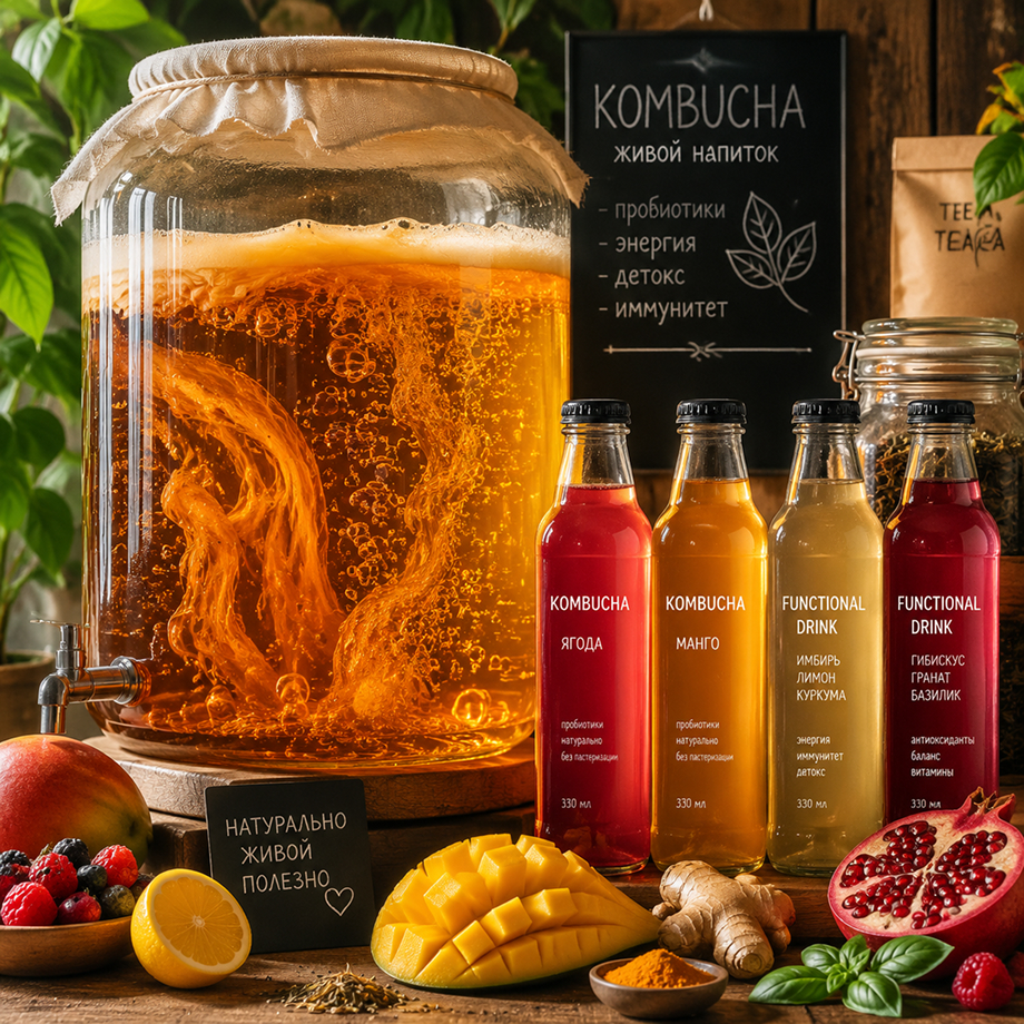 Ферментацией создаются функциональные напитки