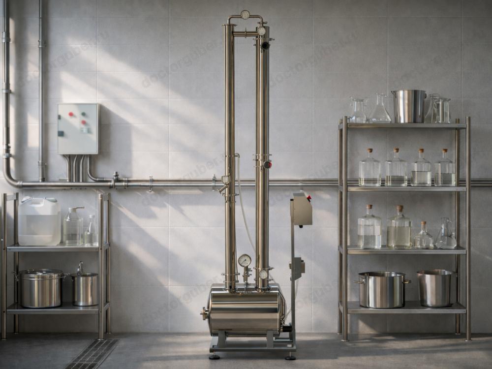 Непрерывная бражная колонна для спирта-сырца