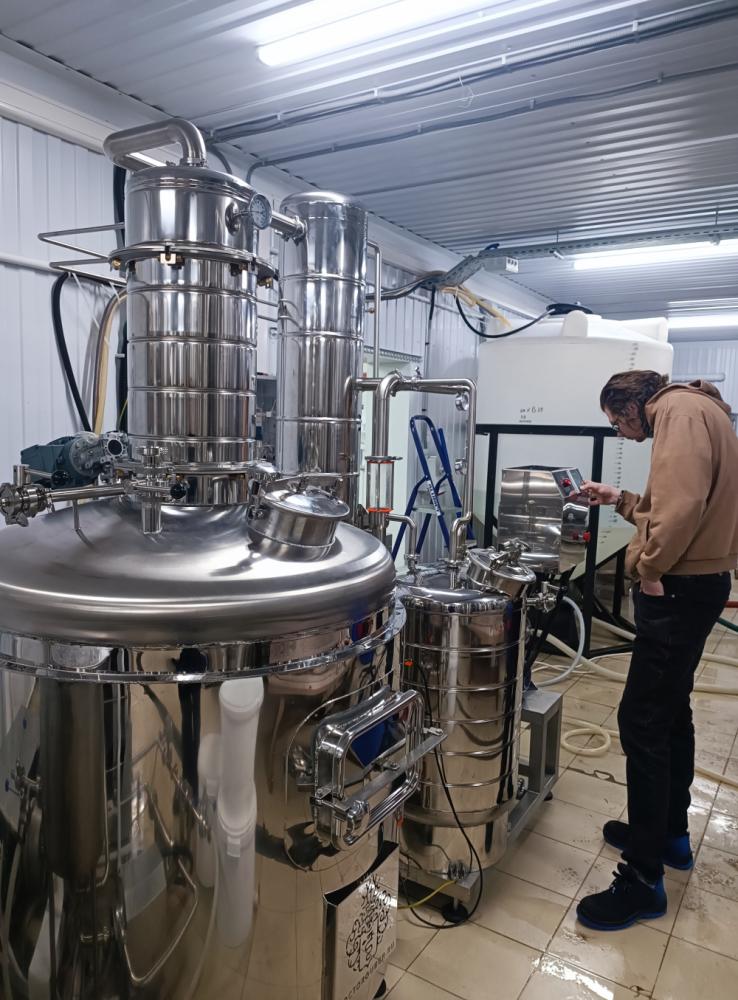 Запуск и адаптация вакуум-выпарной установки для производства безалкогольного сидра Доктор Губер