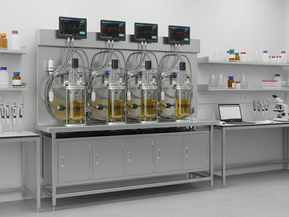 параллельный лабораторный ферментер 5 литров