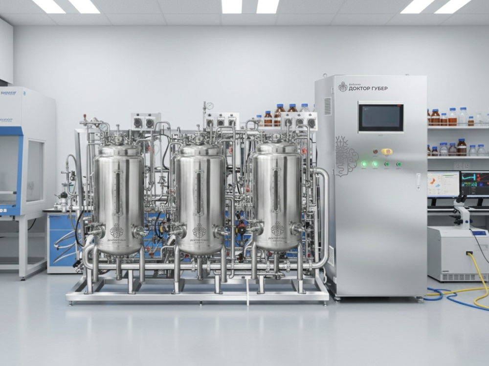 пилотный ферментер многоступенчатый 15-300л