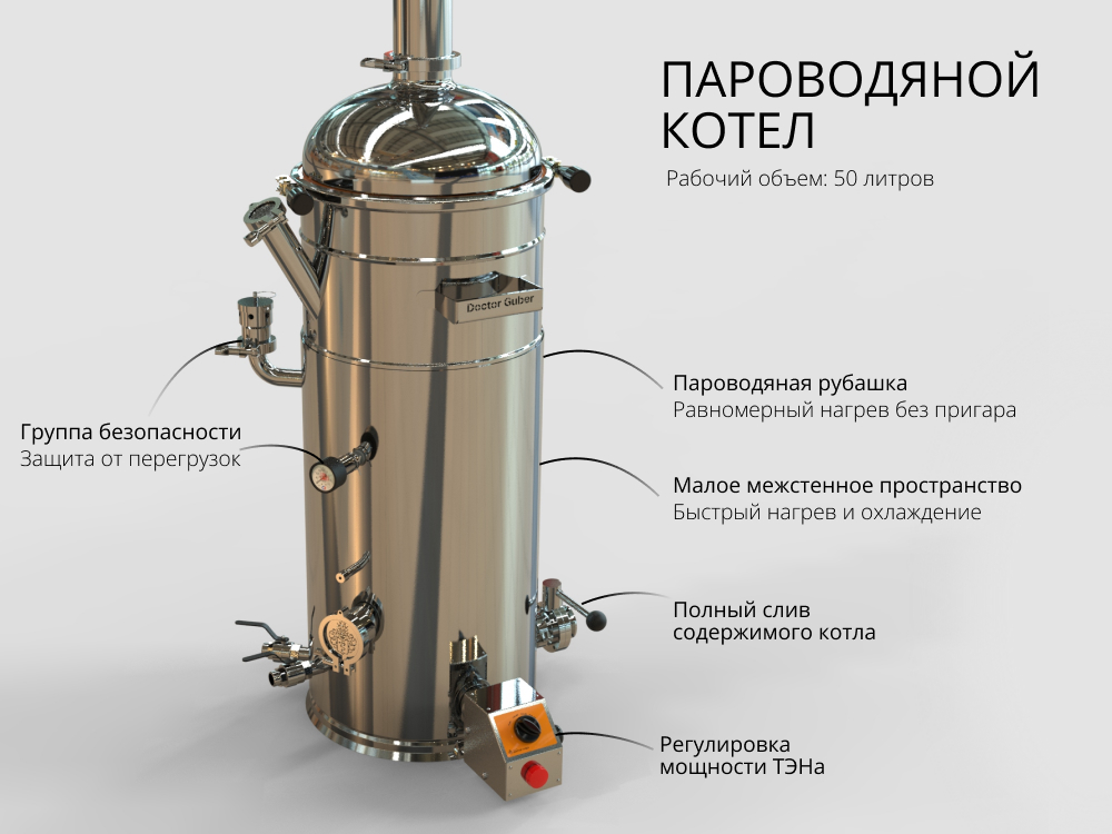 пароводяной котел на 50 литров