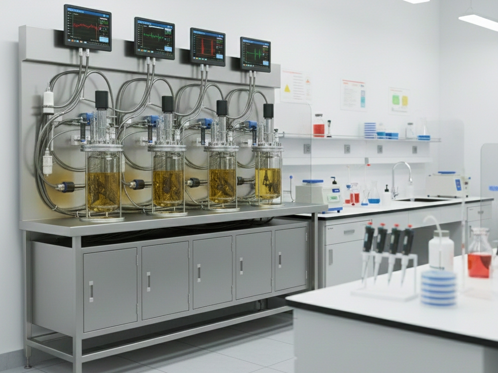 параллельный лабораторный биореактор 5 л