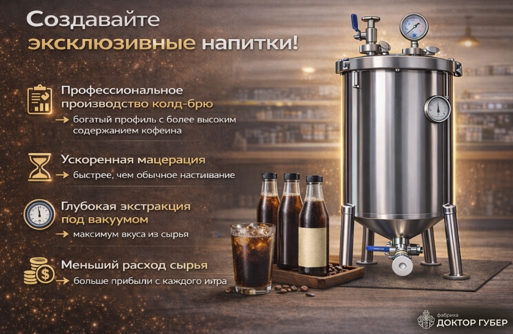 настоящий кофейный экстракт на системе колд брю