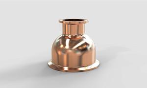 Сферический переходник, КЛАМП 3-1.5” (76х38мм), медный от Доктор Губер