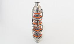 Тарельчатая колонна 1,5" нерж 4 уровня от Доктор Губер