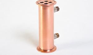 Трубчатый медный мини-дефлегматор  КЛАМП 1,5” (38 мм), высота 125 мм от Доктор Губер