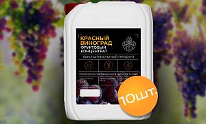 Концентрированный красный виноградный сок 5 кг, 10 шт от Доктор Губер