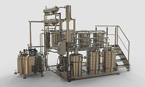 Вакуум-выпарная установка многоступенчатая, 300 л от Доктор Губер