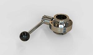 Кран нержавеющий дисковый под КЛАМП 1.5 дюйма от Доктор Губер