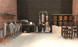 Комплекс оборудования для производства бренди из яблок от Доктор Губер