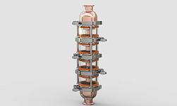 Тарельчатая колонна 1,5" медь 4 уровня от Доктор Губер